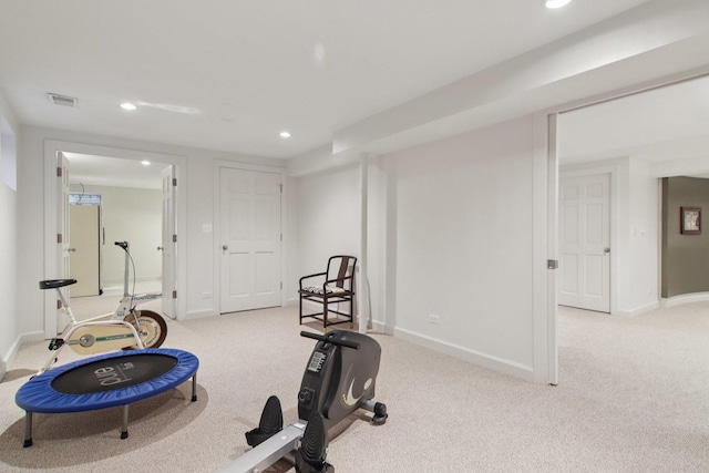 13 Wind Ridge Rd, South Barrington, IL 60010 - exercise area featuring recessed lighting and carpet floors