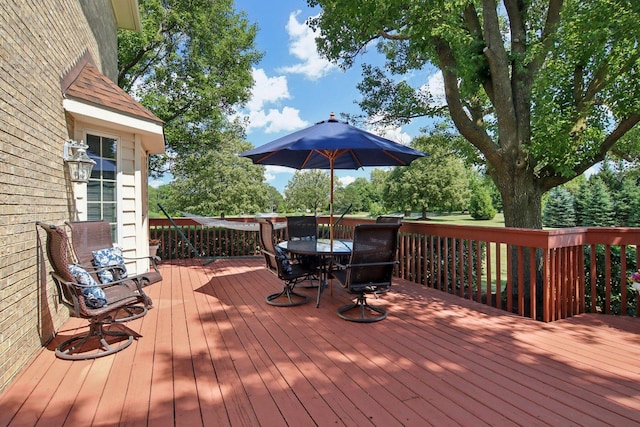 13 Wind Ridge Rd, South Barrington, IL 60010 - wooden deck featuring outdoor dining area