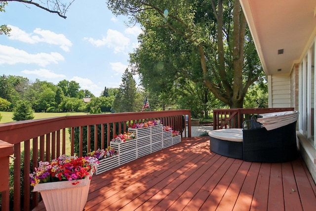 13 Wind Ridge Rd, South Barrington, IL 60010 - view of wooden terrace