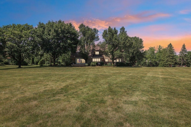 13 Wind Ridge Rd, South Barrington, IL 60010 - yard at dusk with a yard