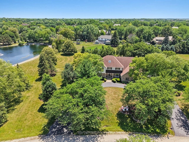 13 Wind Ridge Rd, South Barrington, IL 60010 - view of subject property featuring a nearby body of water and a heavily wooded area