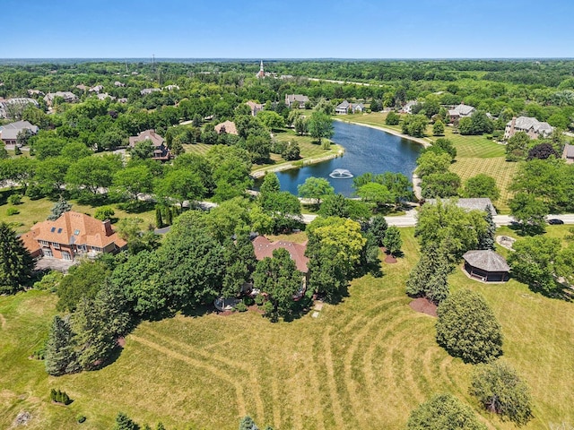 13 Wind Ridge Rd, South Barrington, IL 60010 - bird's eye view of a large body of water