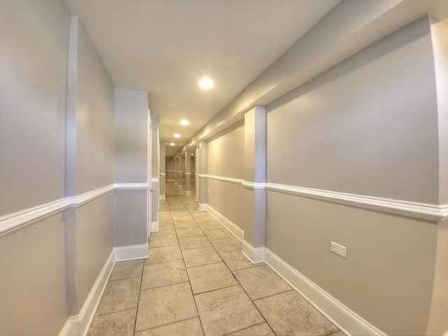 1747 E 92nd Pl, Chicago, IL 60617 - hallway with recessed lighting and baseboards