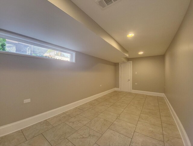 1747 E 92nd Pl, Chicago, IL 60617 - basement with baseboards and recessed lighting