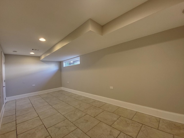 1747 E 92nd Pl, Chicago, IL 60617 - basement featuring baseboards and recessed lighting