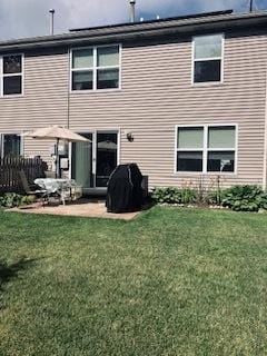1463 Carlisle Ln, Hampshire, IL 60140 - rear view of property with a yard and a patio area