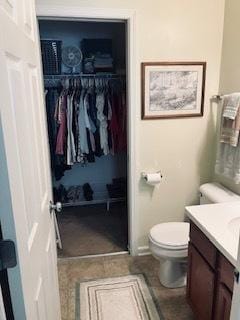 1463 Carlisle Ln, Hampshire, IL 60140 - bathroom with vanity and a spacious closet