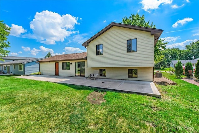 3920 Greenbay Dr, Hanover Park, IL 60133 - rear view of house featuring a patio and a lawn