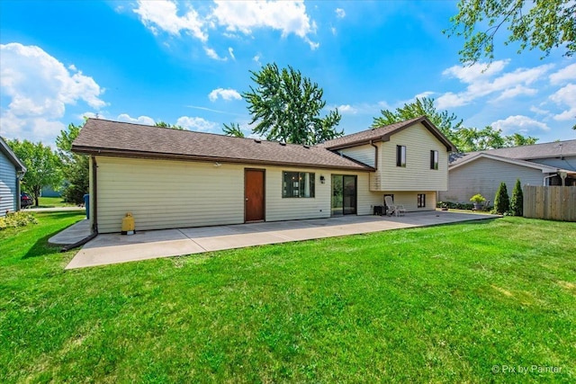 3920 Greenbay Dr, Hanover Park, IL 60133 - rear view of house with a patio area
