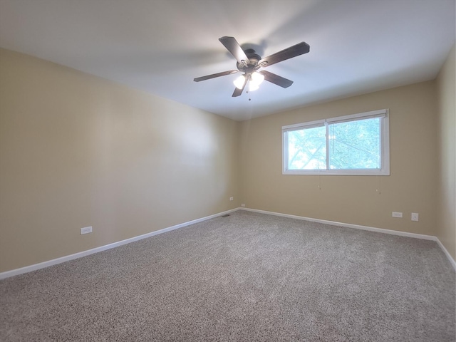 913 Dartmouth Ave, Matteson, IL 60443 - carpeted spare room with ceiling fan and baseboards