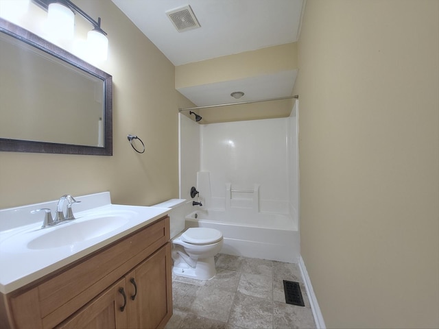 913 Dartmouth Ave, Matteson, IL 60443 - bathroom with vanity, washtub / shower combination, and stone finish flooring