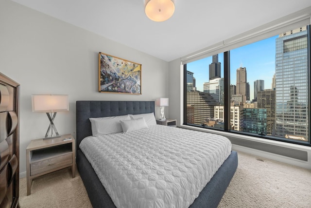 60 E Monroe St Unit 2606, Chicago, IL 60603 - carpeted bedroom featuring a view of skyline