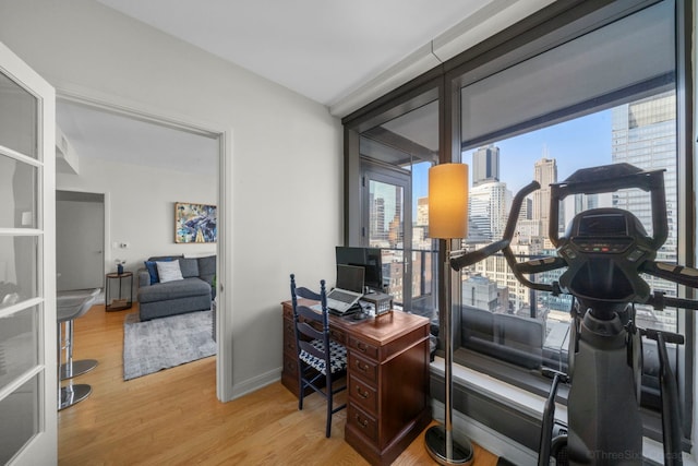 60 E Monroe St Unit 2606, Chicago, IL 60603 - office space featuring wood finished floors and baseboards