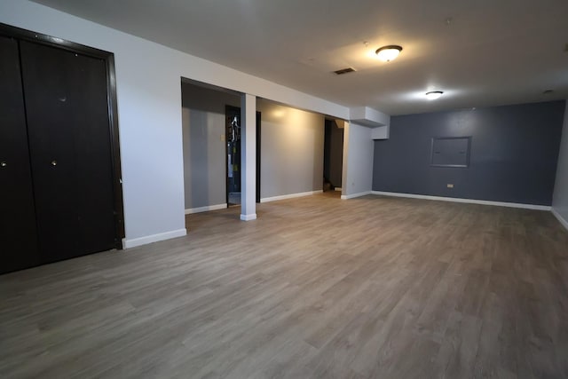 8818 Lori Ln, Orland Park, IL 60462 - finished below grade area with wood finished floors and baseboards
