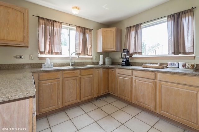 25637 S Fieldstone Ct, Channahon, IL 60410 - kitchen featuring light brown cabinetry and a sink