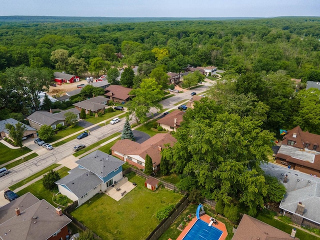 9108 Windsor Dr, Palos Hills, IL 60465 - aerial view of residential area with a heavily wooded area