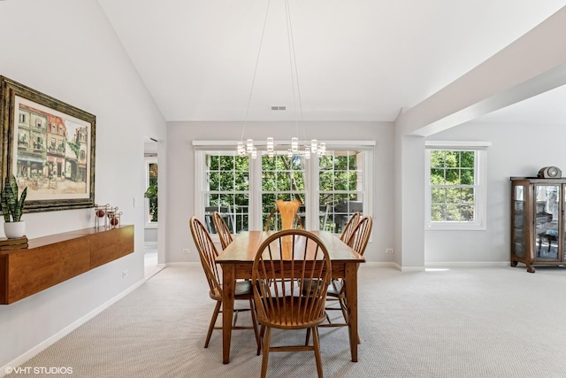 315 Princeton Ln, Glenview, IL 60026 - dining area with light colored carpet and baseboards