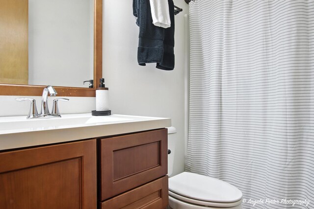 4725 Winnebago Dr, Wonder Lake, IL 60097 - bathroom with vanity and a shower with shower curtain