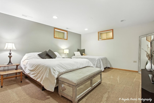 4725 Winnebago Dr, Wonder Lake, IL 60097 - bedroom with carpet floors and recessed lighting