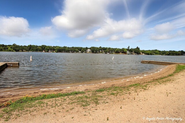 4725 Winnebago Dr, Wonder Lake, IL 60097 - water view with a boat dock