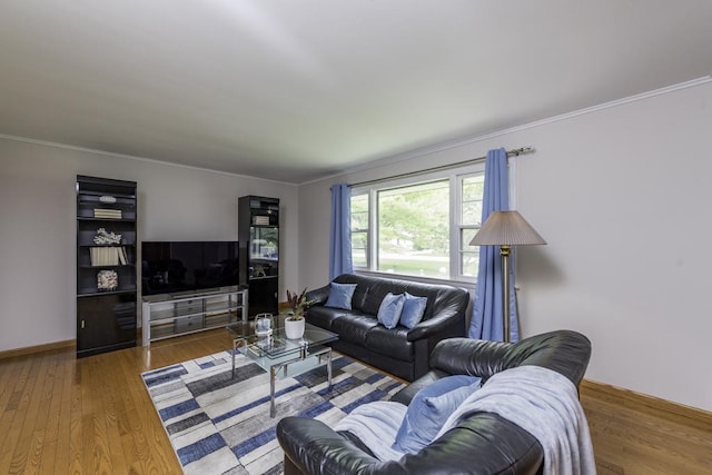 22271 W Terry Dr S, Lake Villa, IL 60046 - living room with wood finished floors and crown molding