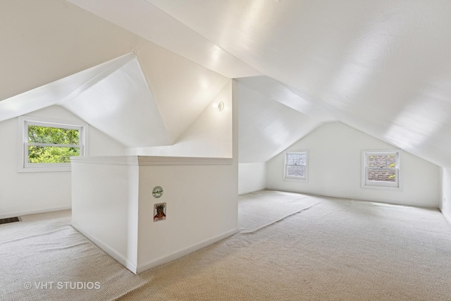 2539 Marcy Ave, Evanston, IL 60201 - additional living space with carpet and lofted ceiling