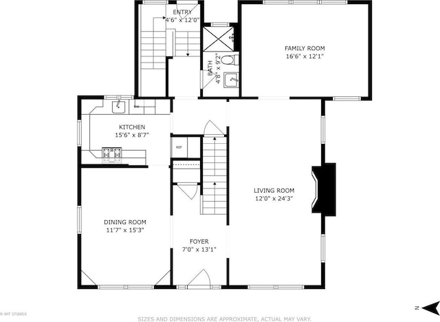2539 Marcy Ave, Evanston, IL 60201 - view of floor plan / room layout