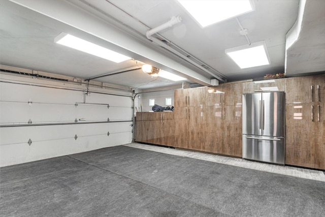 400 S Rose Ave, Park Ridge, IL 60068 - garage featuring freestanding refrigerator and a garage door opener