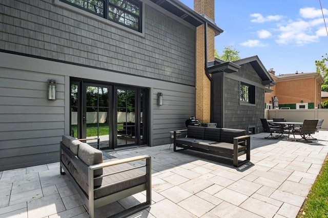 400 S Rose Ave, Park Ridge, IL 60068 - view of patio featuring an outdoor living space and outdoor dining area