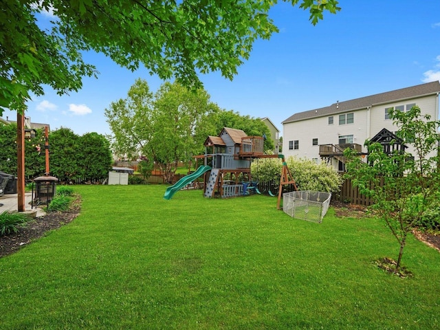 210 Woodford Rd, Oswego, IL 60543 - view of yard featuring a playground