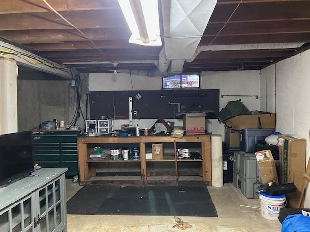 110 Shady Ln, Dixon, IL 61021 - unfinished below grade area featuring a workshop area