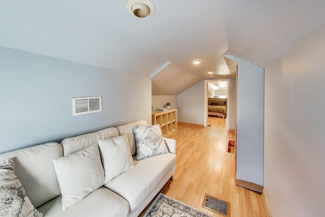 5836 N Oconto Ave, Chicago, IL 60631 - living area with light wood-type flooring and lofted ceiling