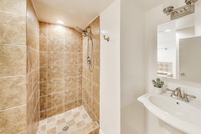 5836 N Oconto Ave, Chicago, IL 60631 - full bathroom with a sink and tiled shower