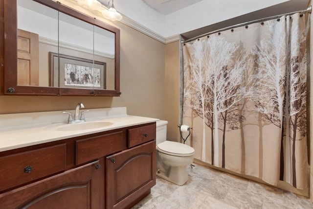 41W072 Bowes Rd, Elgin, IL 60124 - bathroom with vanity and a shower with shower curtain