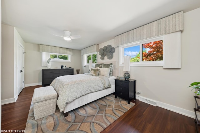 316 S Reuter Dr, Arlington Heights, IL 60005 - bedroom with wood finished floors and a ceiling fan
