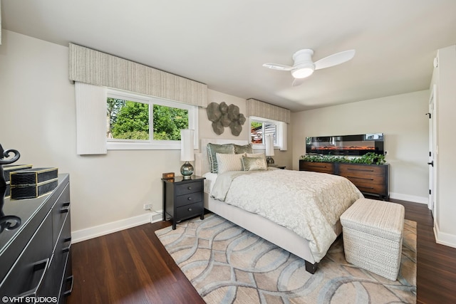 316 S Reuter Dr, Arlington Heights, IL 60005 - bedroom featuring wood finished floors and a ceiling fan