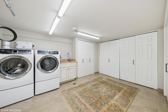 316 S Reuter Dr, Arlington Heights, IL 60005 - washroom featuring washing machine and clothes dryer and cabinet space