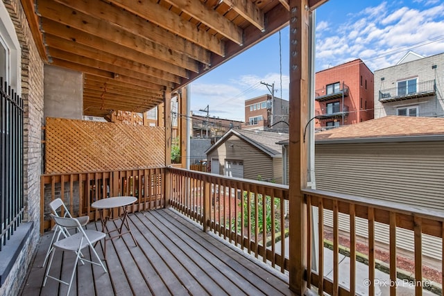 3516 N Reta Ave, Chicago, IL 60657 - view of wooden deck