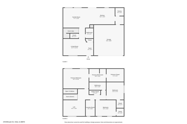 218 Minuet Cir, Volo, IL 60073 - view of property floor plan