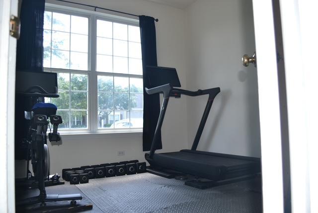4355 Barharbor Dr, Lake In The Hills, IL 60156 - exercise area with carpet floors
