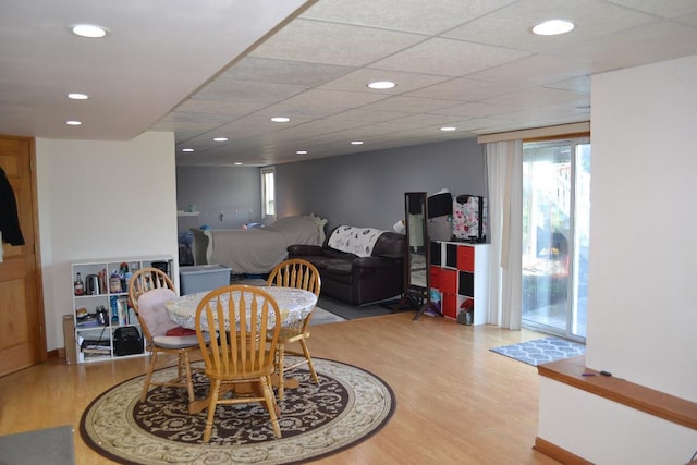 4355 Barharbor Dr, Lake In The Hills, IL 60156 - dining space featuring wood finished floors and recessed lighting