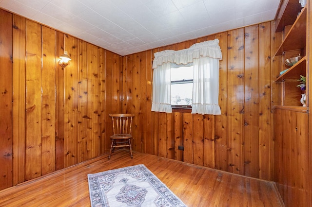 1723 N Raynor Ave, Crest Hill, IL 60403 - living area with wood finished floors and wood walls