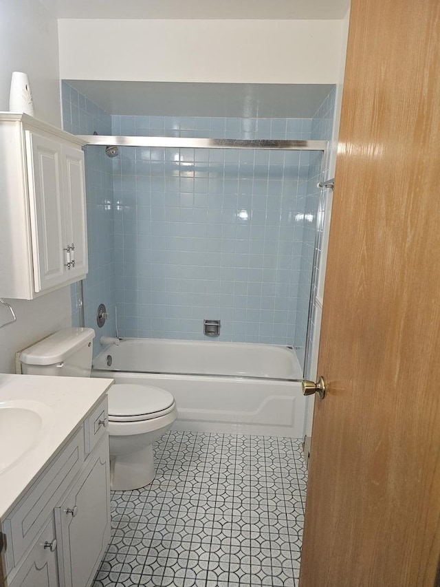 14536 S Muskegon Ave Unit 3B, Burnham, IL 60633 - full bath featuring vanity,  shower combination, and tile patterned flooring