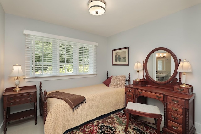 100 Beach Rd, Glencoe, IL 60022 - bedroom with a chandelier