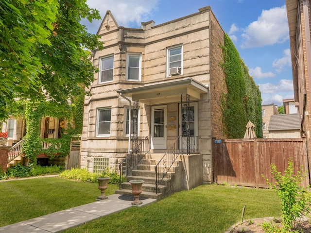 317 N Marion St, Oak Park, IL 60302 - view of front of property featuring stone siding