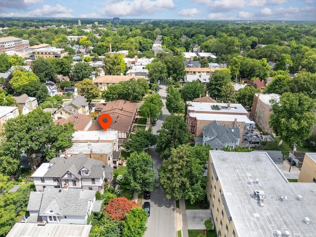 317 N Marion St, Oak Park, IL 60302 - aerial perspective of suburban area