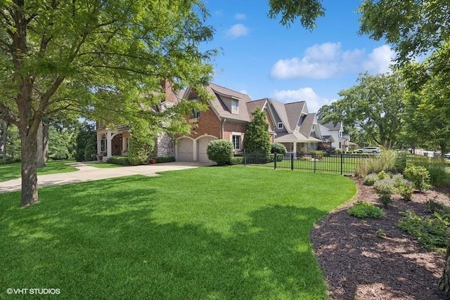 3967 Garden Ave, Western Springs, IL 60558 - view of front of property with concrete driveway and a garage