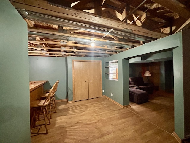 2525 E 6th St, Belvidere, IL 61008 - finished basement featuring wood finished floors