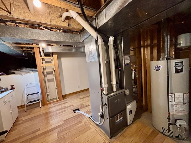 2525 E 6th St, Belvidere, IL 61008 - utility room with water heater and heating unit