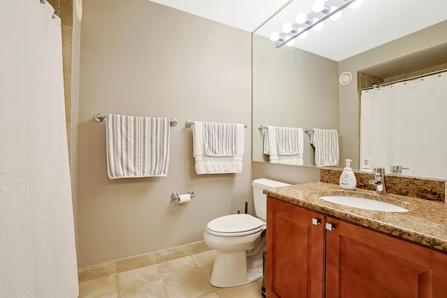 345 N La Salle Dr Unit 1010, Chicago, IL 60654 - full bath featuring vanity, tile patterned floors, and a shower with curtain